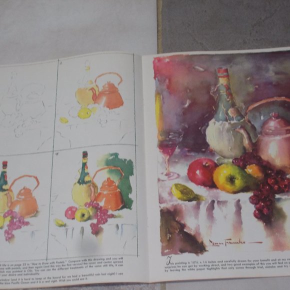 Vintage "How To Do Water Colors #5 by Waster Foster 31 pages - Picture 3 of 3